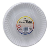 Hygloss Products Paper Plates 9 Inch, 100 Pack