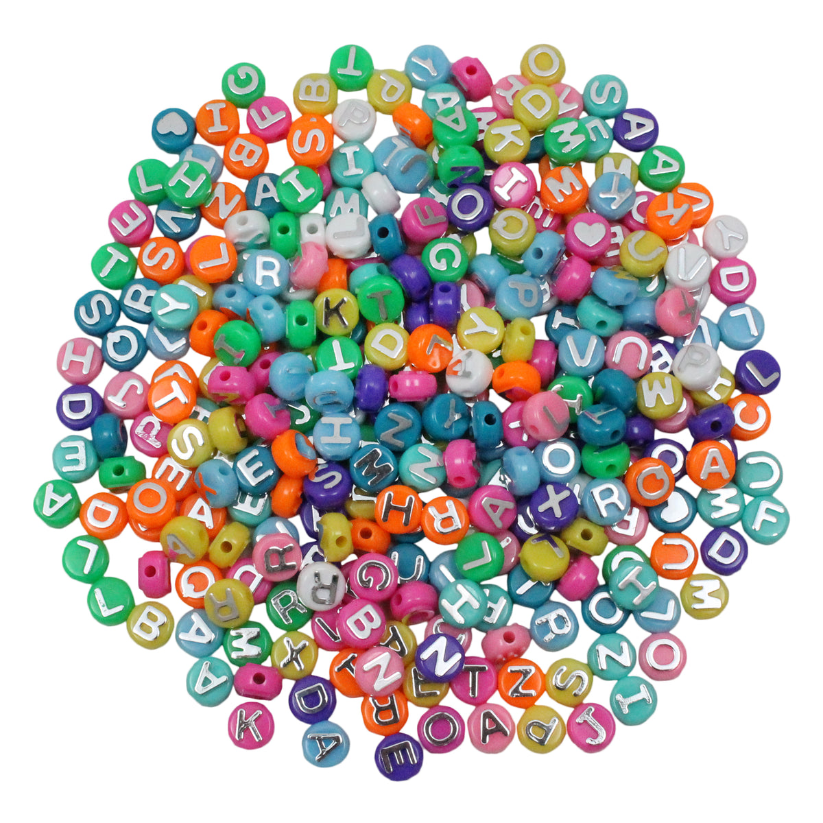 Hygloss Products ABC Beads & Charms, 300 Beads