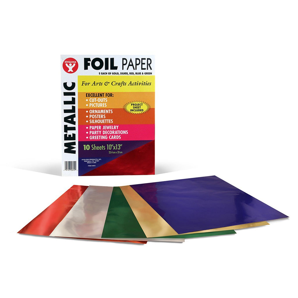 Hygloss Products Metallic Foil Paper - 10" x 13"