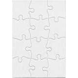Hygloss Products Compoz-A-Puzzle, 5.5" x 8" Rectangle (12 Pieces)