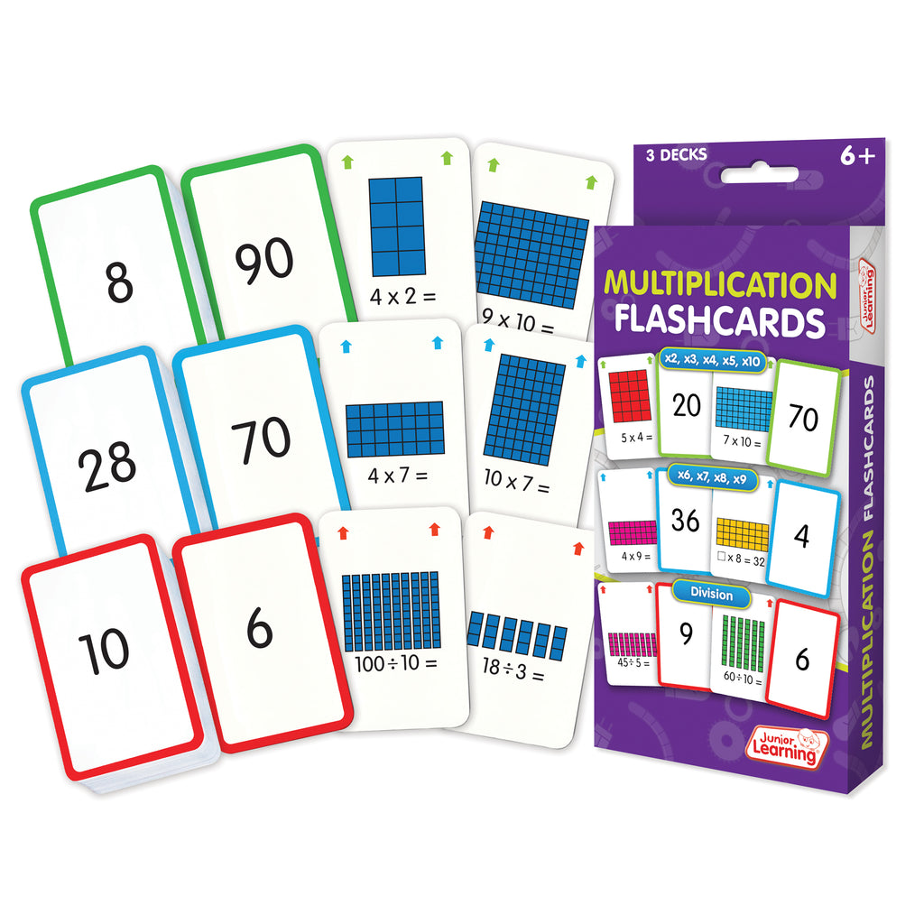 Junior Learning Multiplication Flash Cards