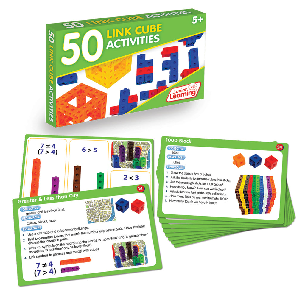 Junior Learning 50 Link Cube Activities