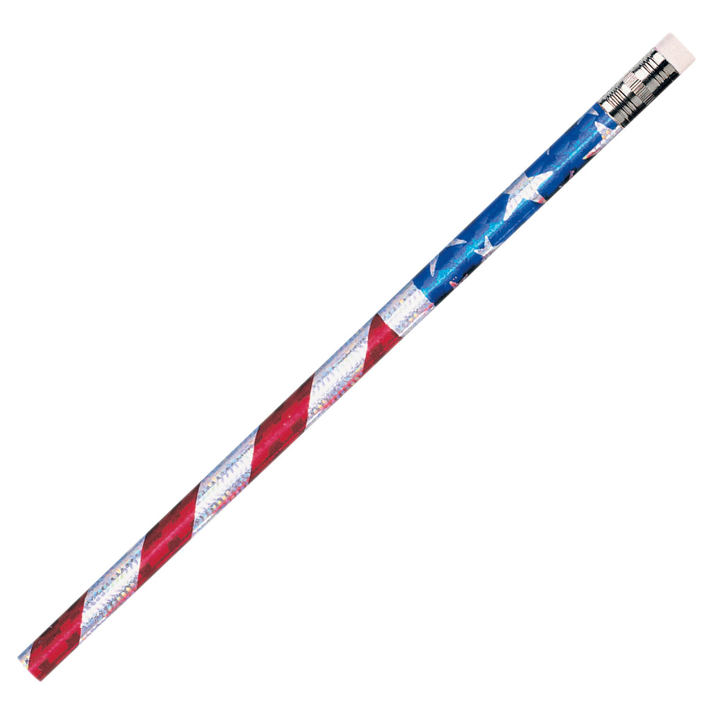 J R Moon Pencil J.R. Moon Pencil Company Pencils Glitz Stars & Stripes 12Pk | JRM7662B ...