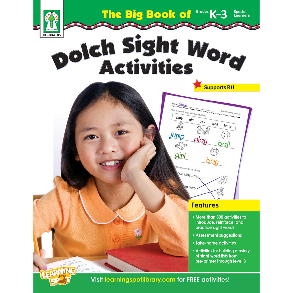 Carson Dellosa The Big Book of Dolch Sight Word Activities