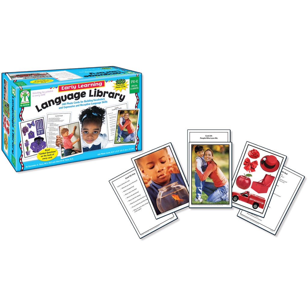 Carson Dellosa Early Learning Language Library Learning Cards