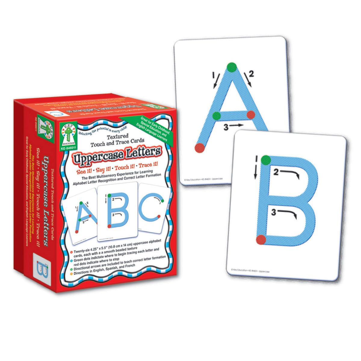 Carson Dellosa Textured Touch and Trace: Uppercase