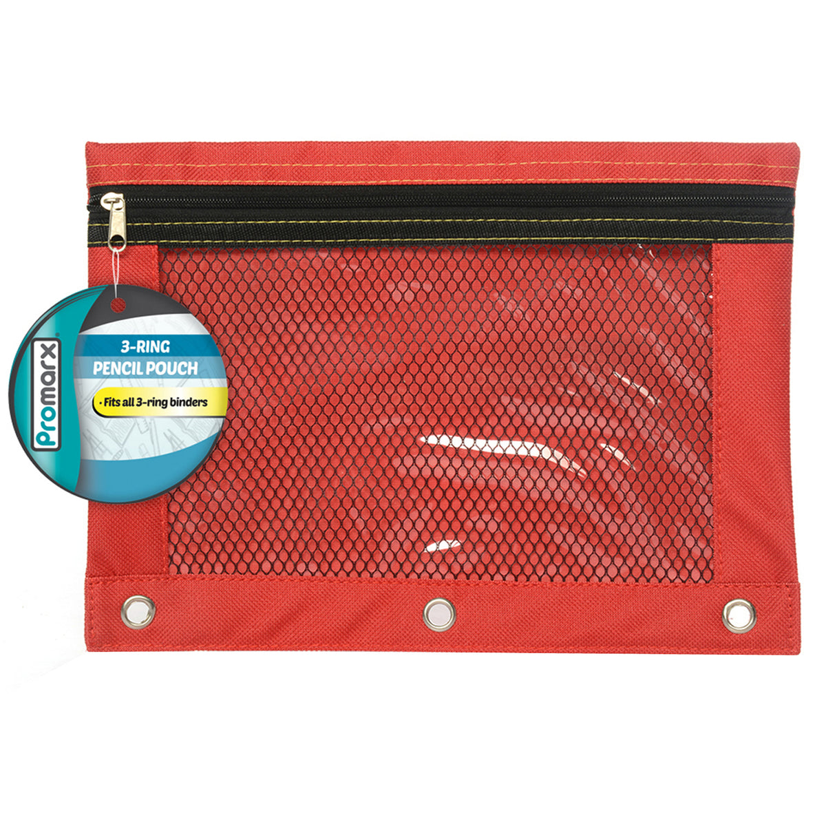 Kittrich Corporation Promarx® 3-Ring Pencil Pouch with Mesh Window
