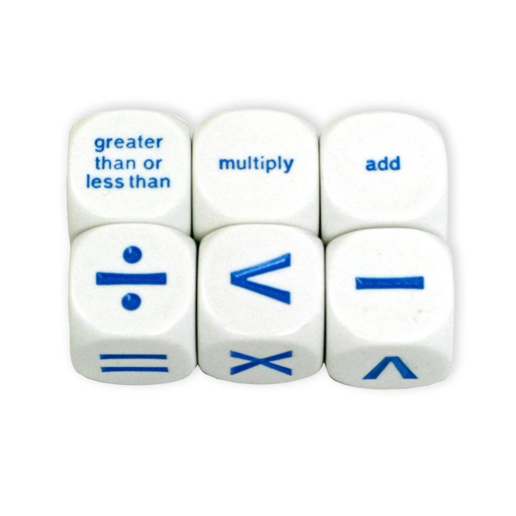 Koplow Games Math Operation Dice Set Of 6 (discontinued)