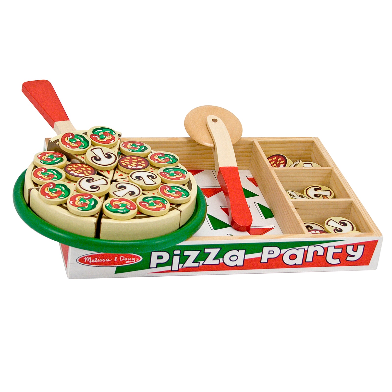 Melissa & Doug Pizza Party, Wooden Play Food | LCI167 – SupplyMe