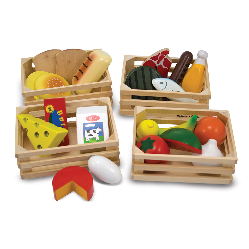 Melissa & Doug Food Groups, Wooden Play Food