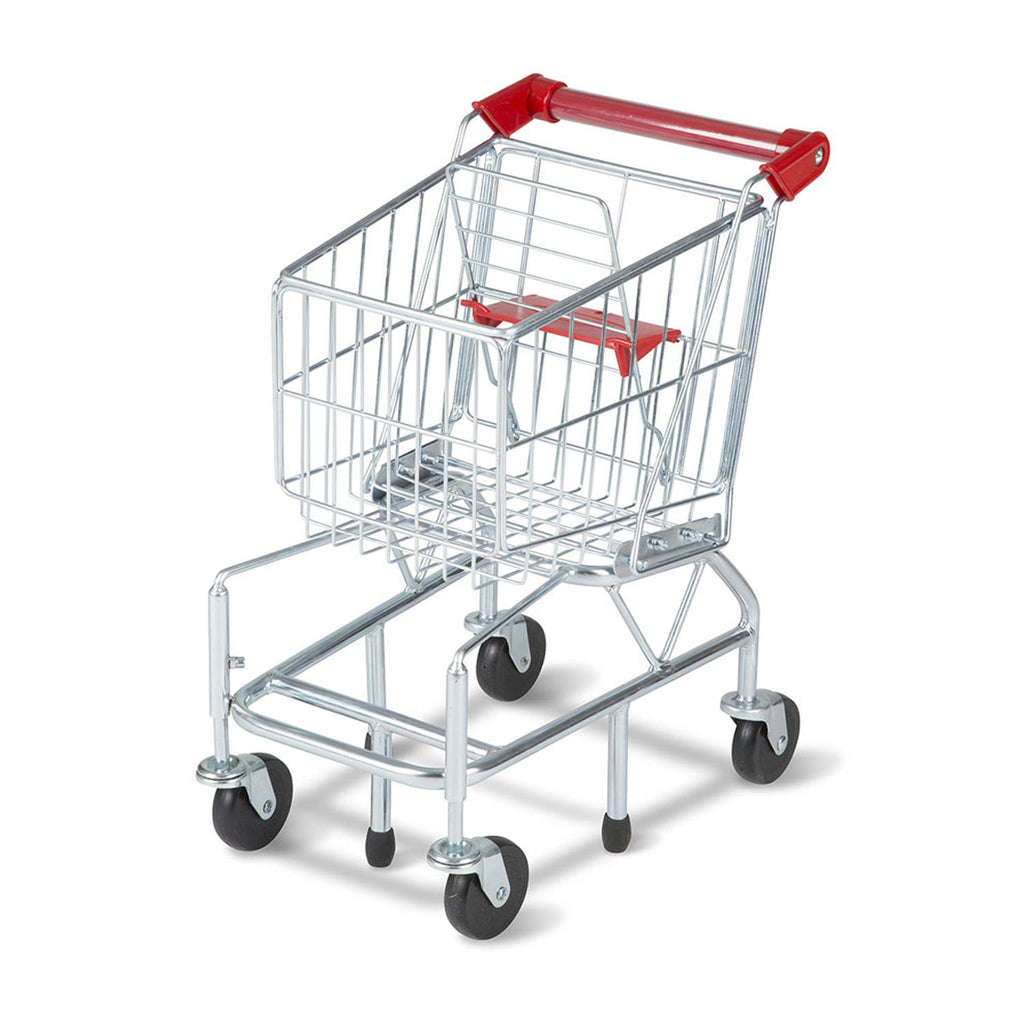 Melissa & Doug Shopping Cart Toy, Metal Grocery Wagon