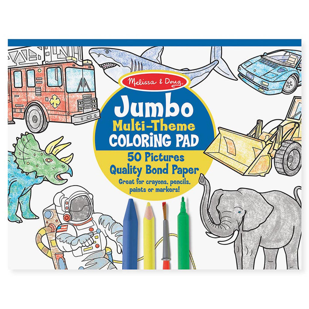 Melissa & Doug Jumbo Coloring Pad, Blue