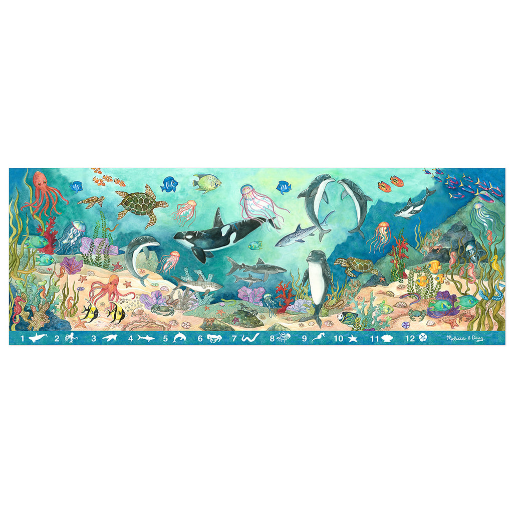 Melissa & Doug Search & Find Beneath The Waves Floor Puzzle, 48 Pieces