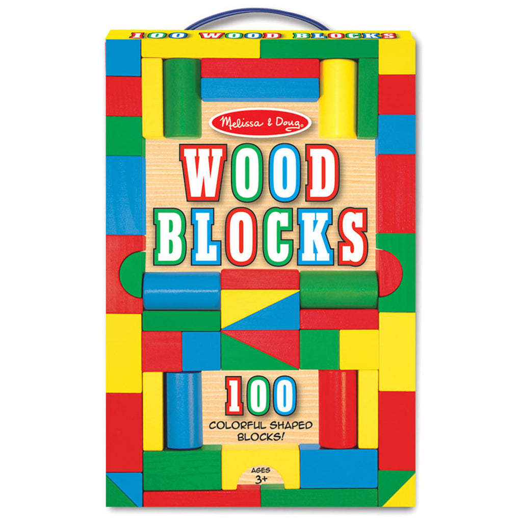 Melissa & Doug 100 Piece Wood Blocks Set