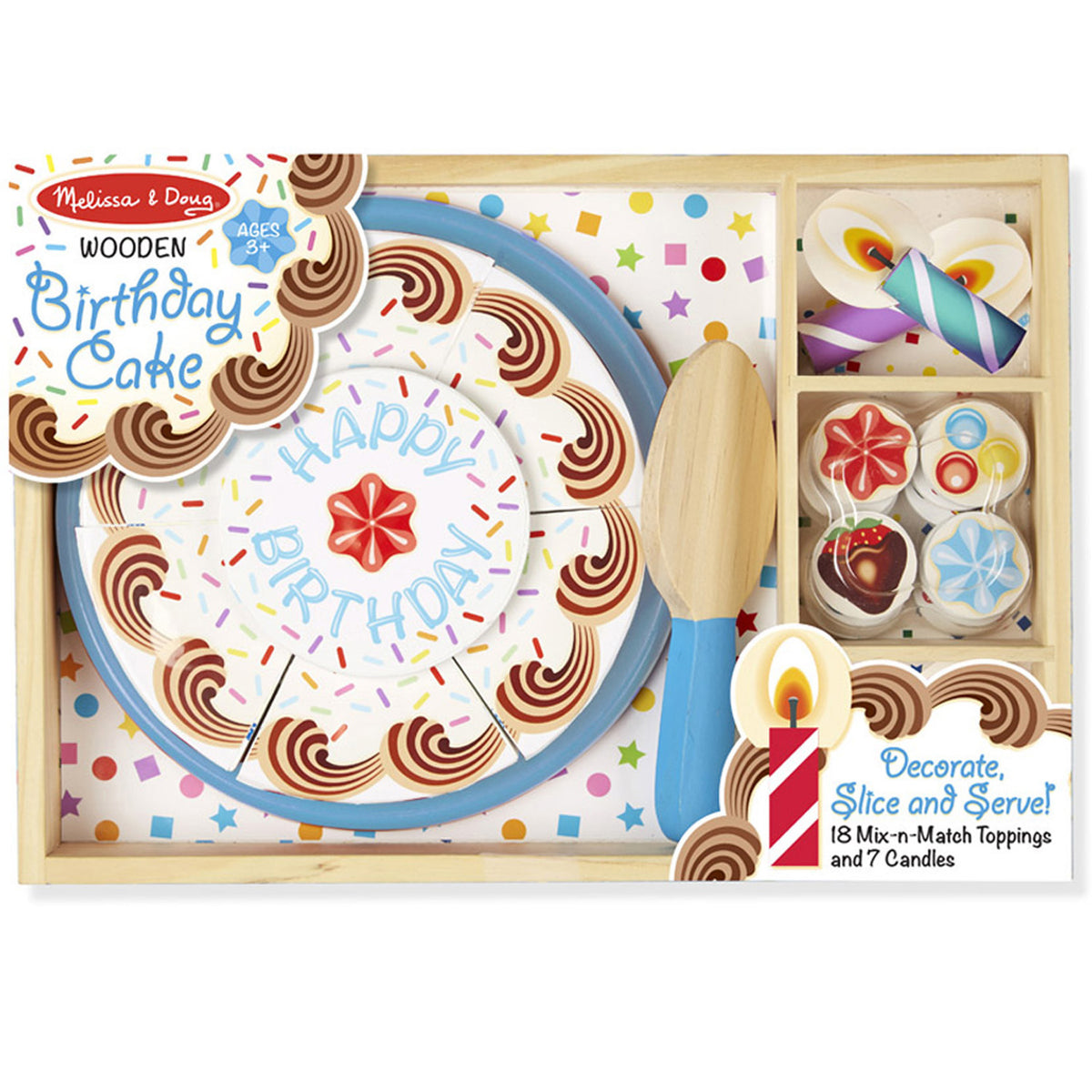 Melissa & Doug Birthday Party, Wooden Play Food