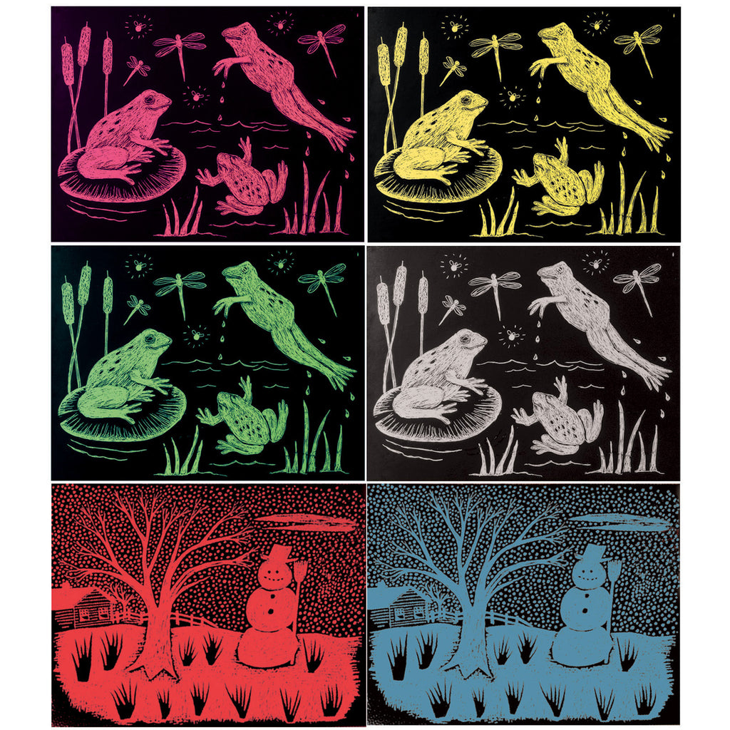 Melissa & Doug Scratch Art Paper Solid Color Assortment (60 Sheets ...