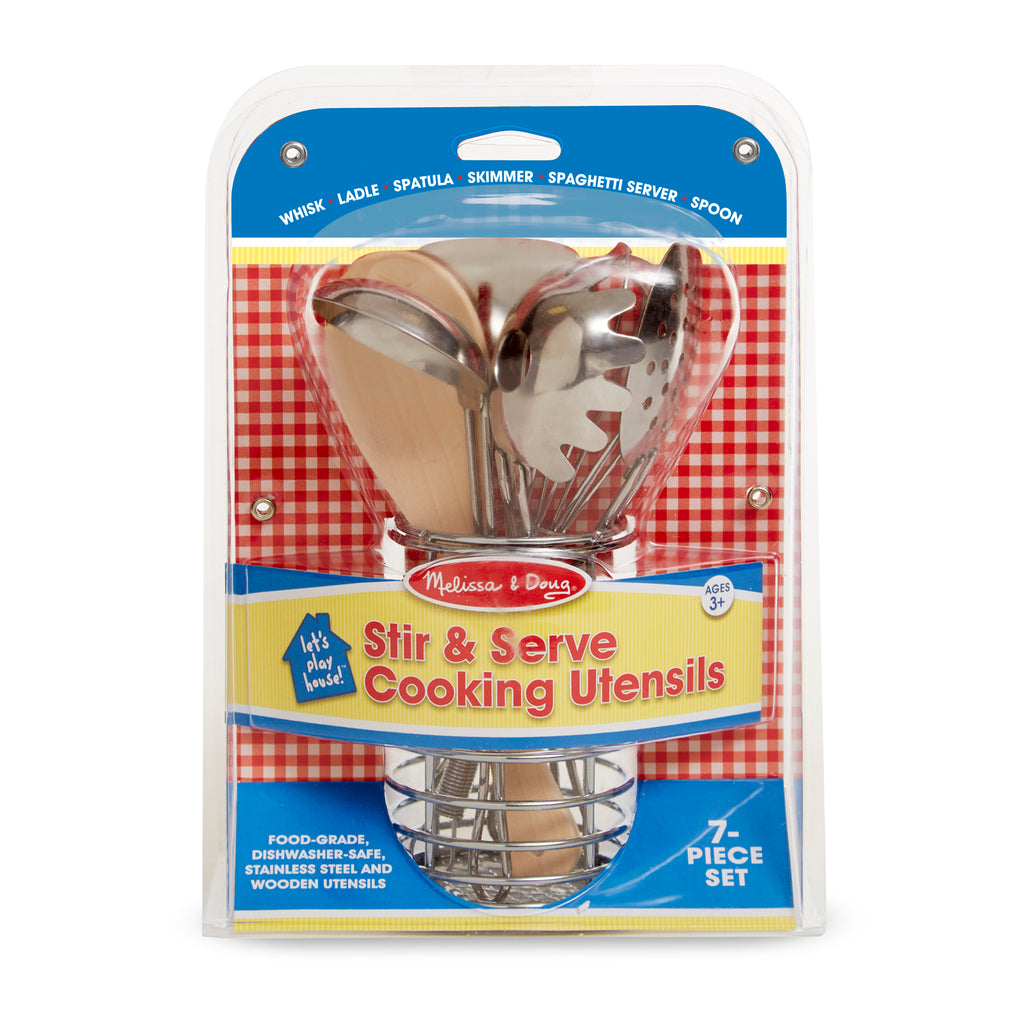 Melissa & Doug Let's Play House! Stir & Serve Cooking Utensils