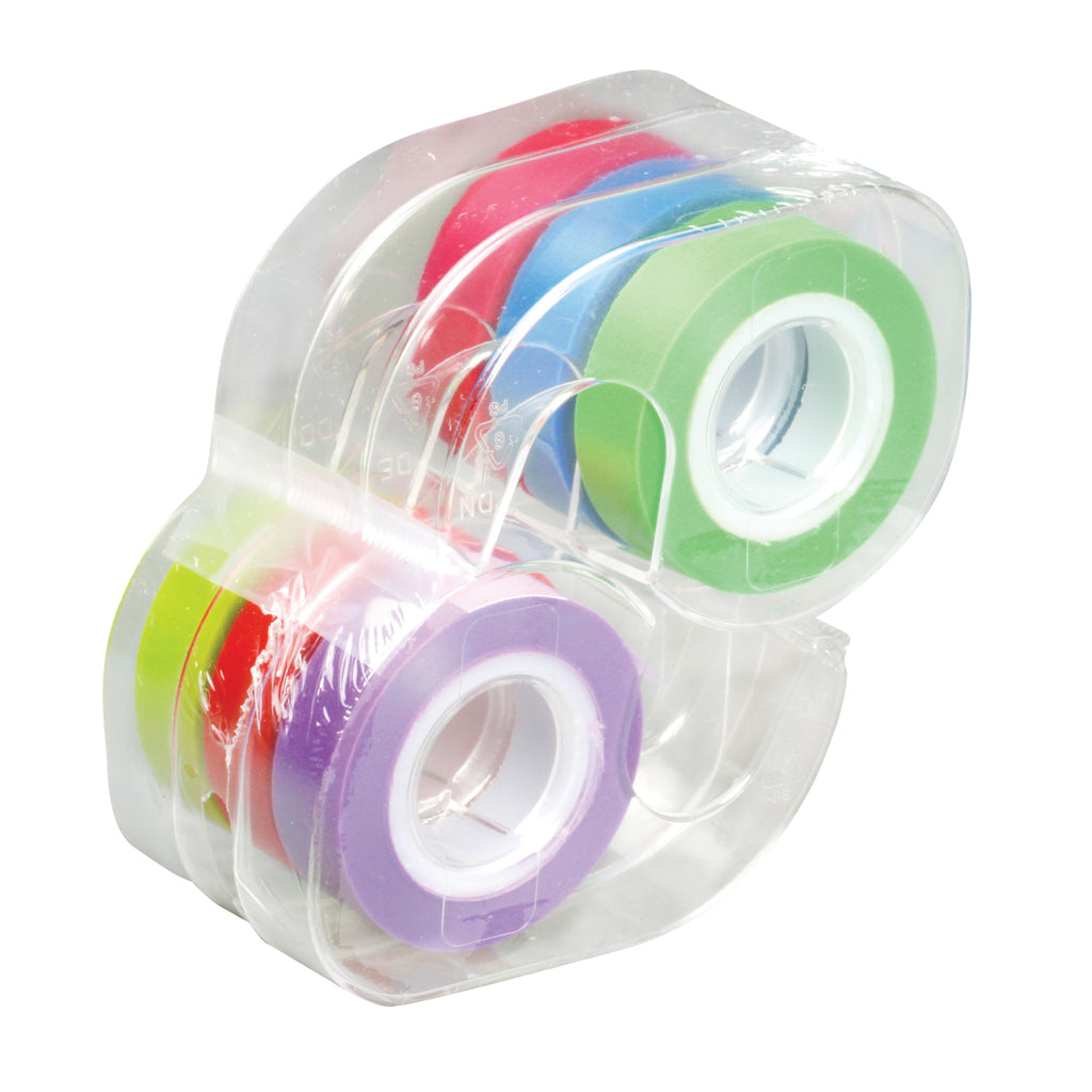 Lee Products Company Removable Highlighter Tape 1 Roll Each Of Six Colors