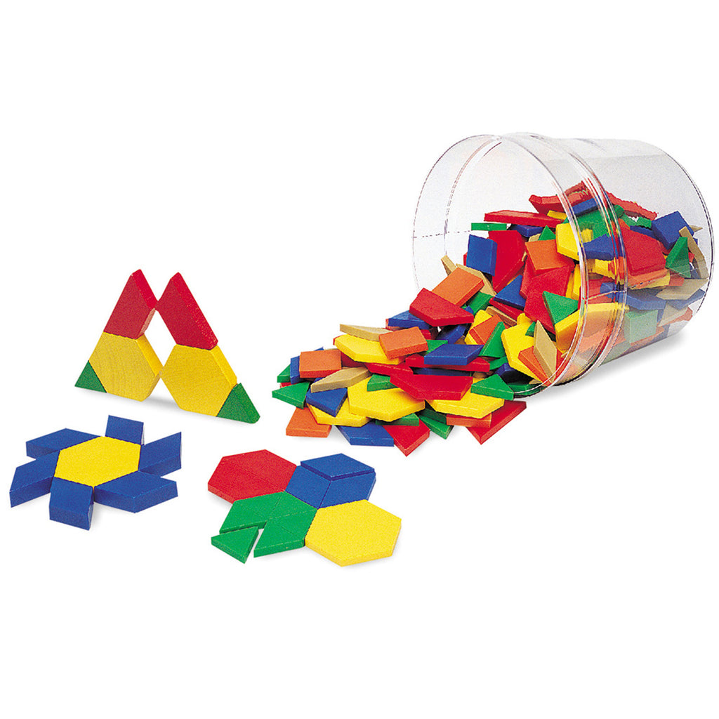 Learning Resources 0.5cm Plastic Pattern Blocks, Set of 250