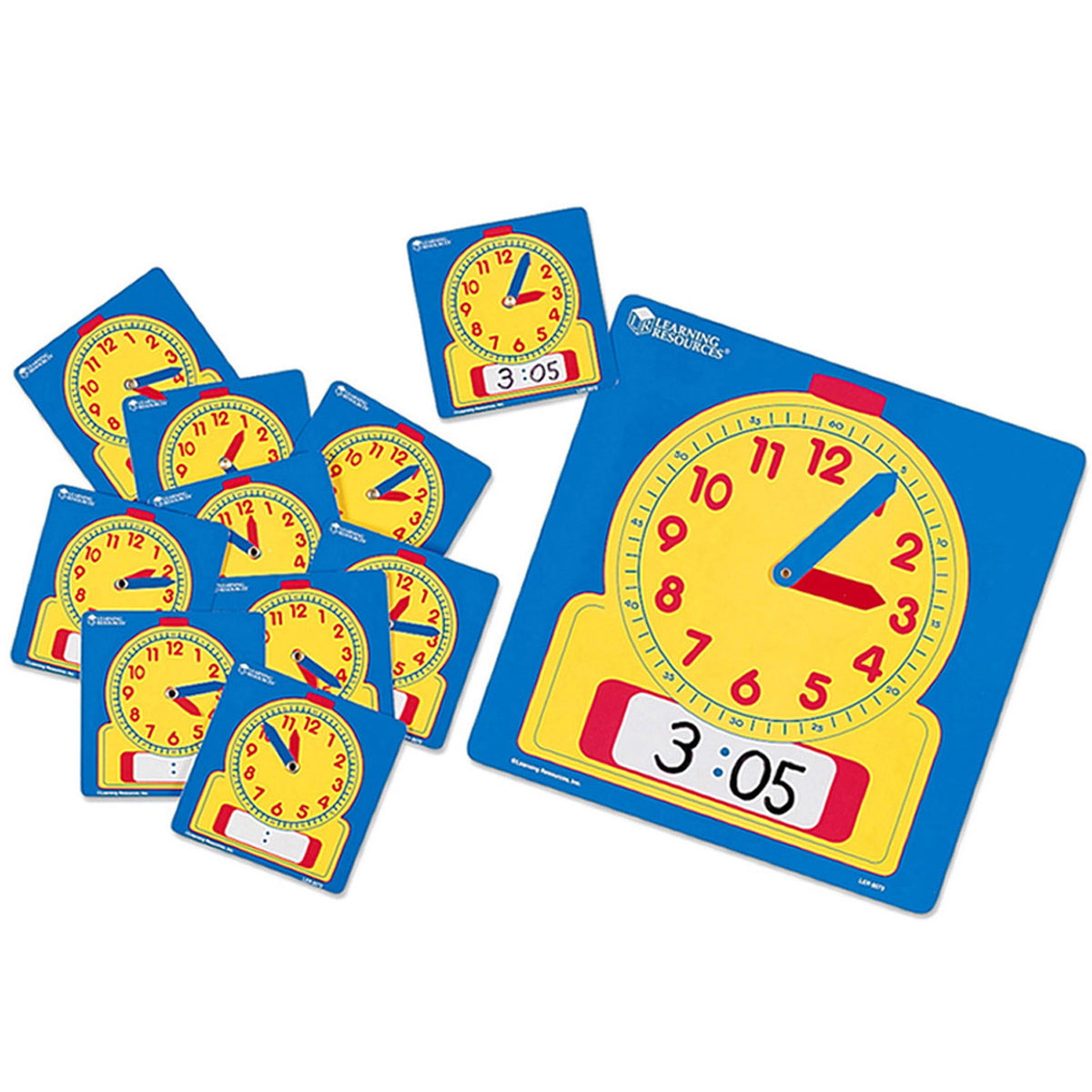 Learning Resources Write & Wipe Clocks Classroom Set