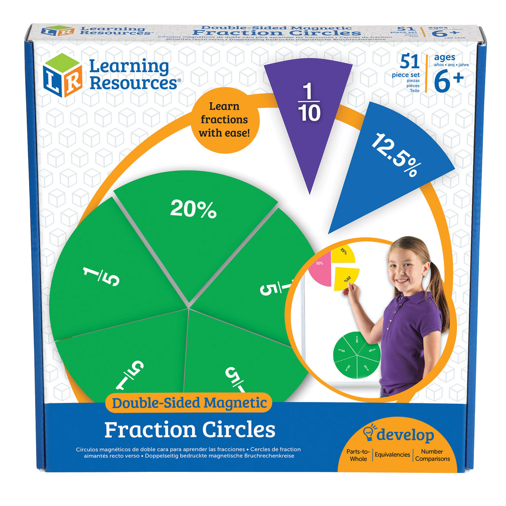 Learning Resources Double-Sided Magnetic Fraction Circles