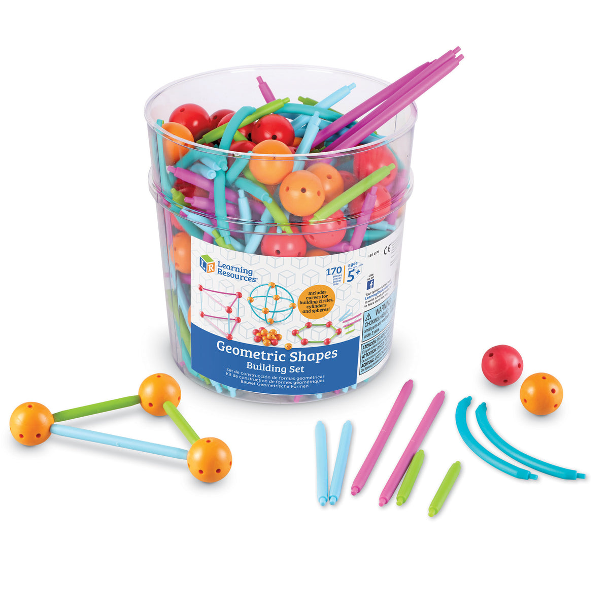 Learning Resources Geometric Shapes Building Set