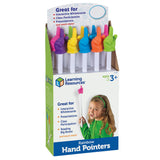 Learning Resources 15" Rainbow Hand Pointers, Set of 10