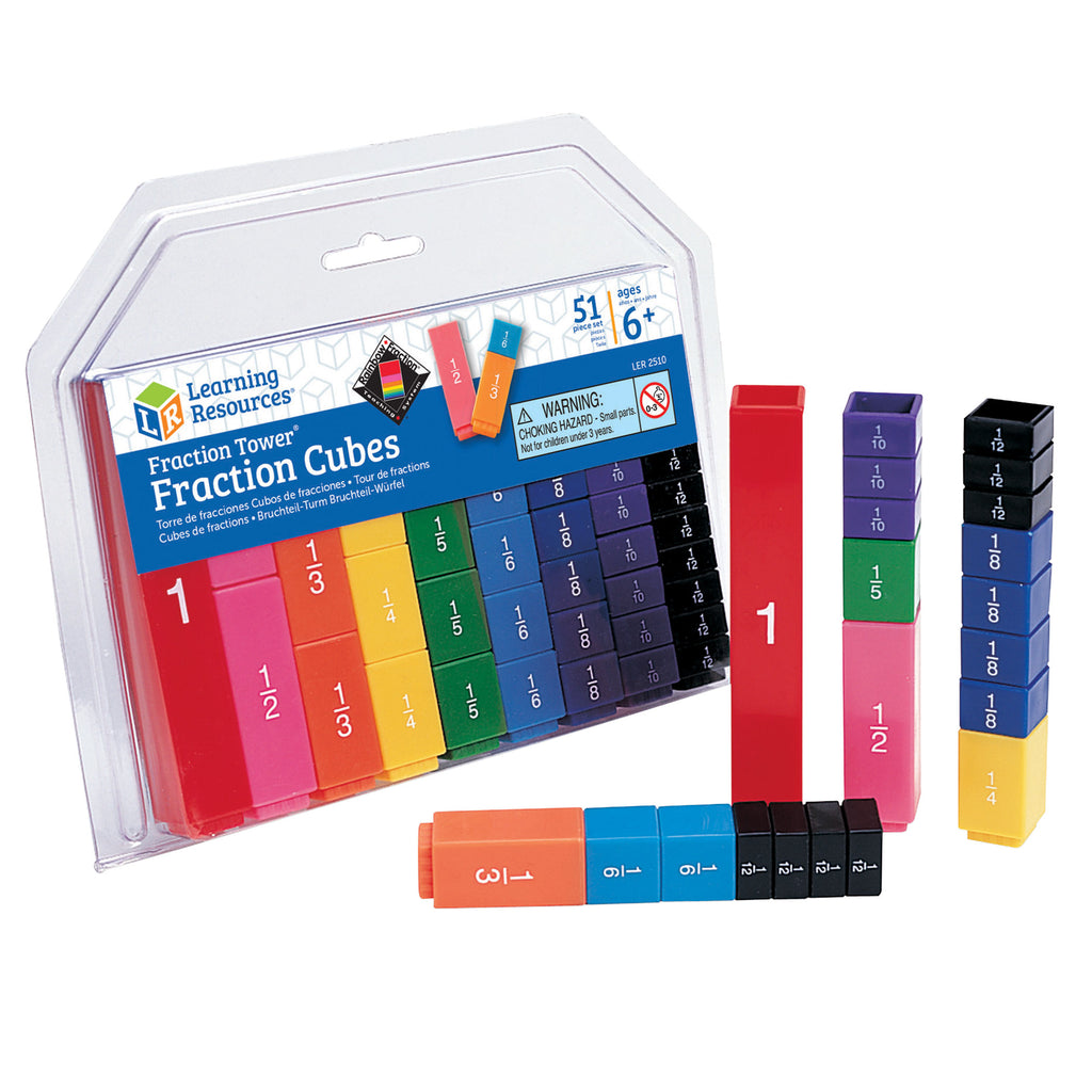 Learning Resources Fraction Tower® Fraction Cubes