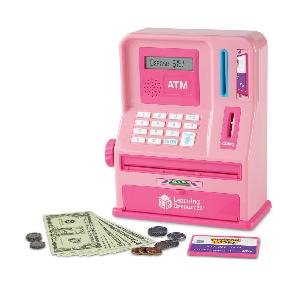 Learning Resources Pretend & Play® ATM Bank, Pink
