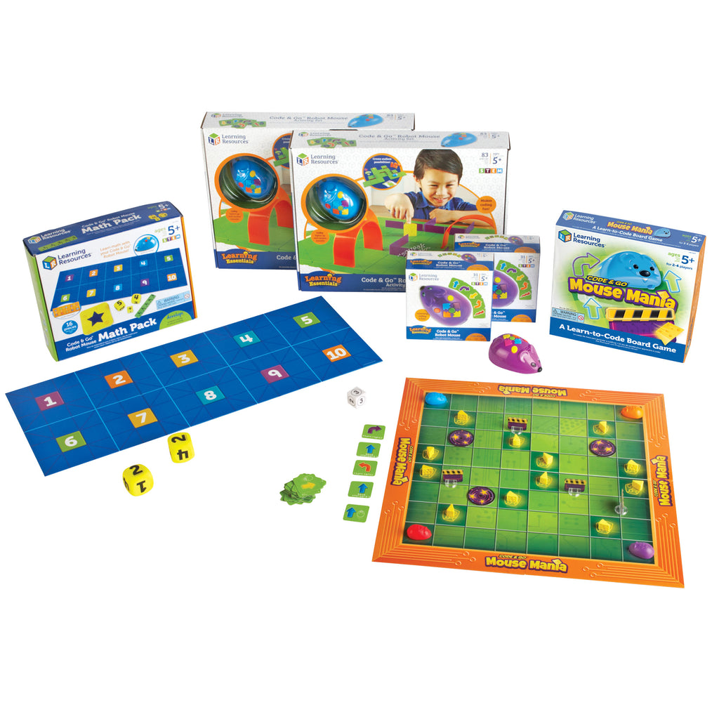 Learning Resources Code & Go™ Robot Mouse Classroom Set