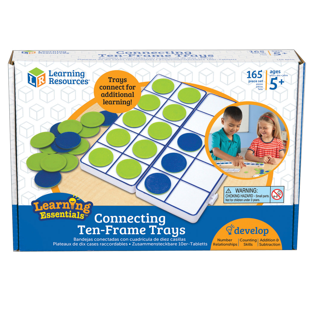 Learning Resources Connecting Ten-Frame Trays