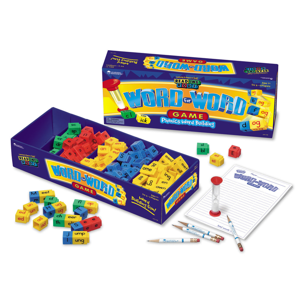 Learning Resources Reading Rods® Word for Word® Phonics Game