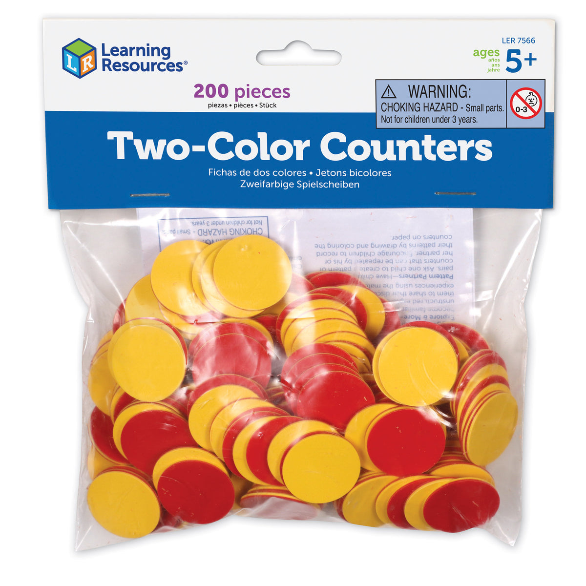 Learning Resources Two-Color Counters, Yellow & Red