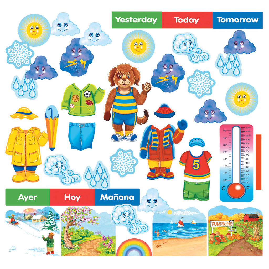 Little Folks Visuals Wally The Weather Dog Flannelboard Set (discontinued)