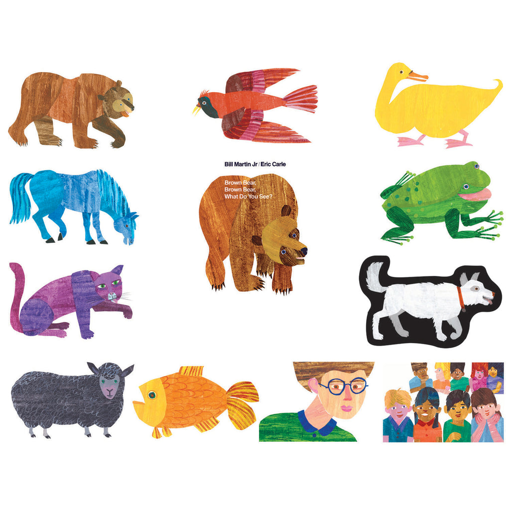 Little Folks Visuals Eric Carle "Brown Bear, Brown Bear, What Do You See?" Flannelboard Set