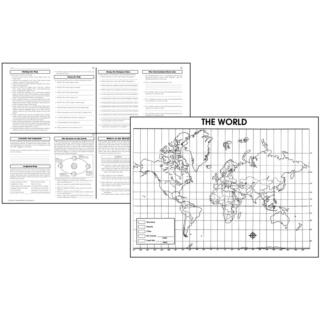 McDonald Publishing The World Activity Poster, Grades 4-8 (discontinued)