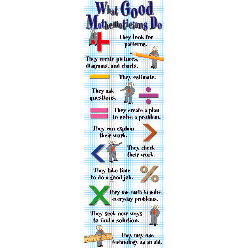 McDonald Publishing What Good Mathematicians Do Colossal Poster
