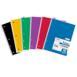 Mead Notebook Spiral Single Subject 70 Count 10 1/2 x 8