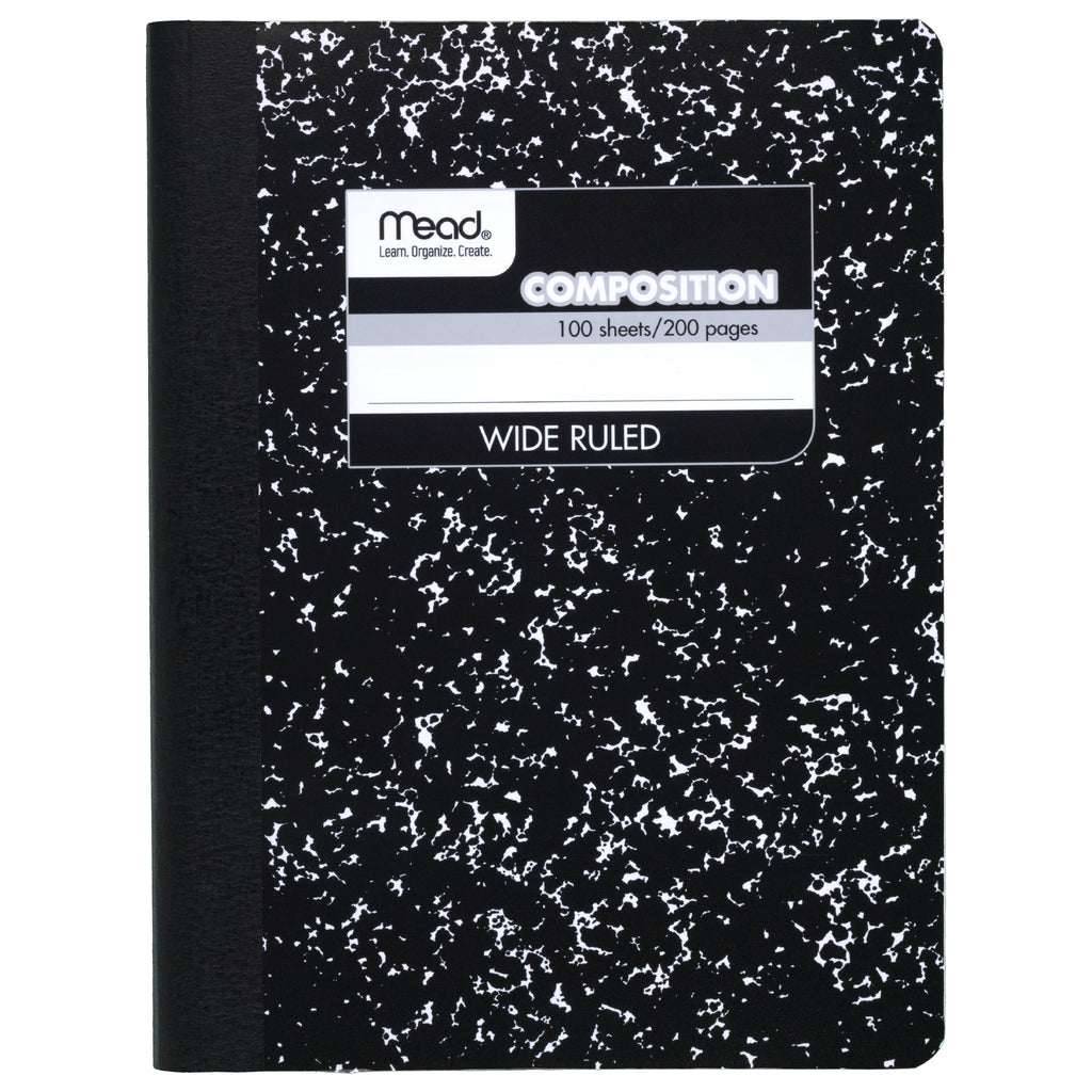 Mead Composition Notebook, 100 Sheets, 9 3/4 x 7 1/2"