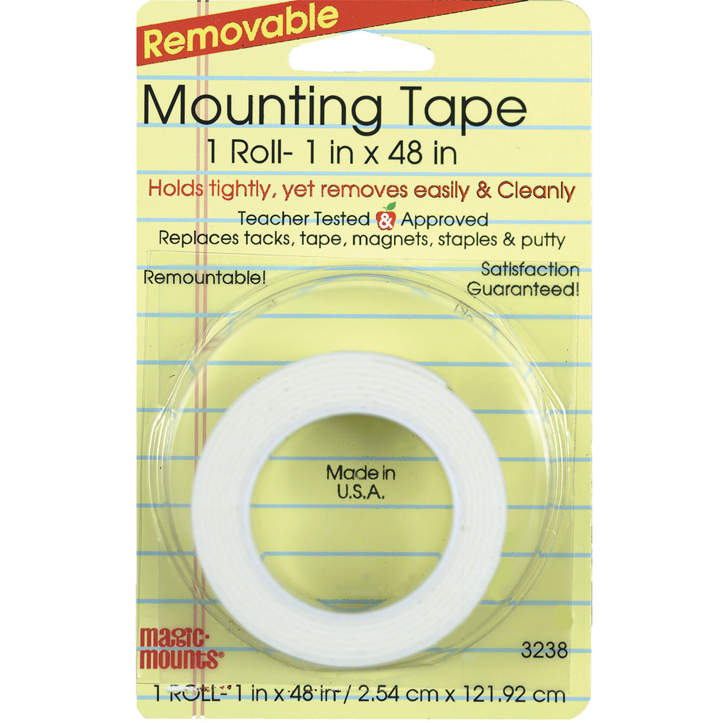 Miller Studio Remarkably Removable Magic Mounting Tape Tabs And Chart Mounts 1" x 48"