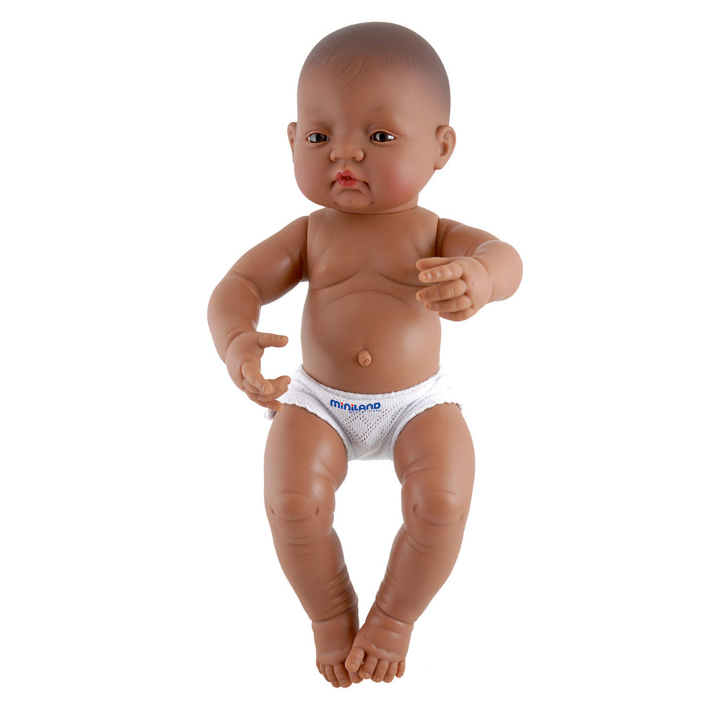 Miniland Educational Hispanic Boy Anatomically Correct Newborn Doll