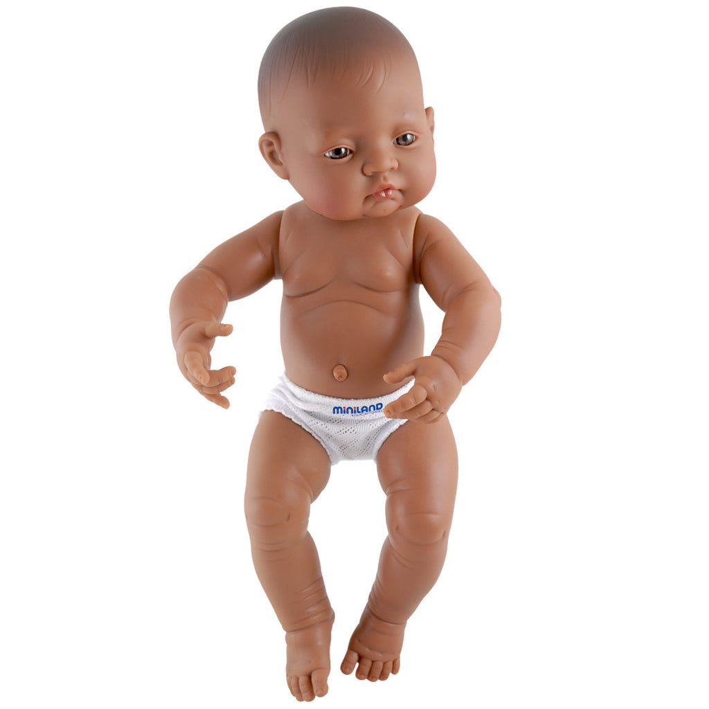 Miniland Educational Hispanic Girl Anatomically Correct Newborn Doll