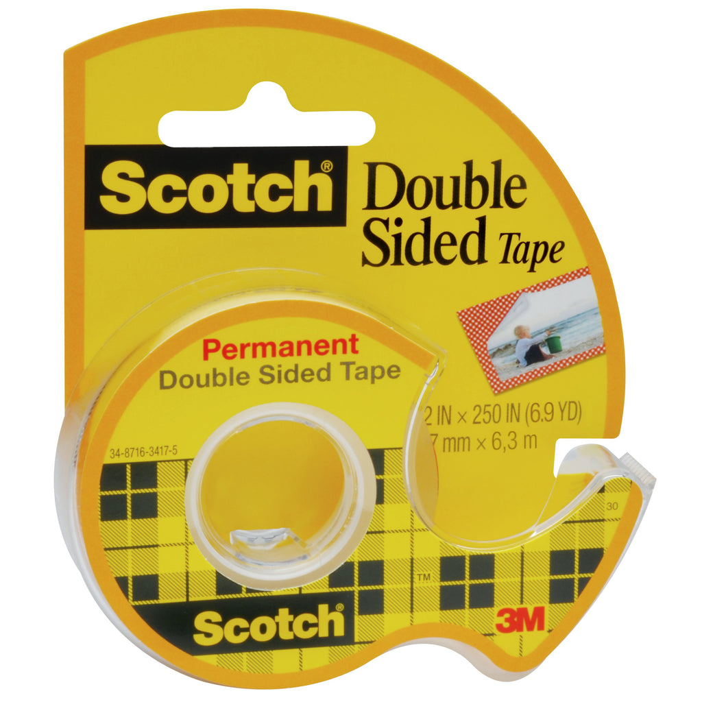 3M Tape Double Stick 1/2 x 250