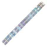 Musgrave Pencil Company Snowflake Glitters 12Pk Motivational Fun Pencils