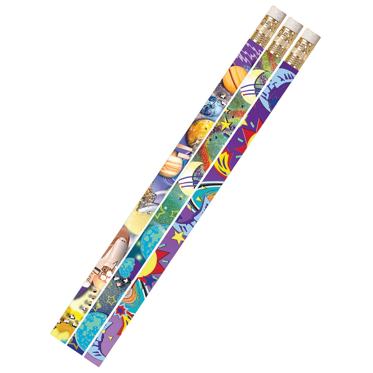 Musgrave Pencil Company Galaxy Galore 12Pk Motivational Fun Pencils