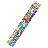 Musgrave Pencil Company Galaxy Galore 12Pk Motivational Fun Pencils