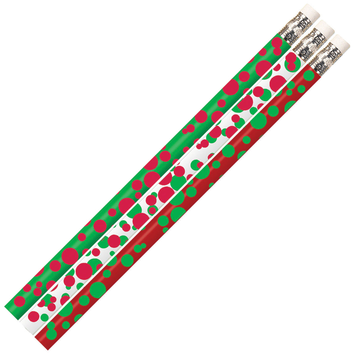 Musgrave Pencil Company Dots of Christmas Pencil, 12 Pack