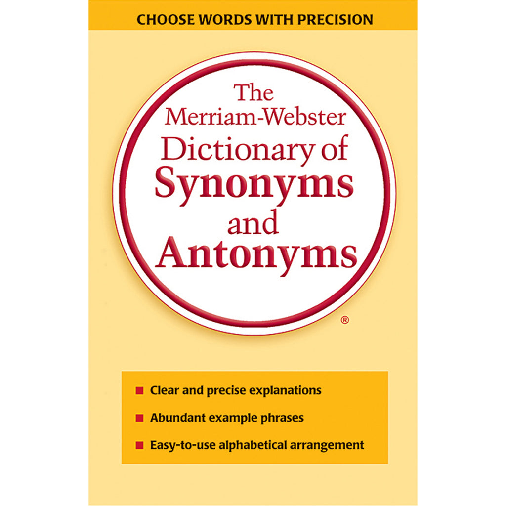 Merriam-Webster's Dictionary of Synonyms & Antonyms, Paperback