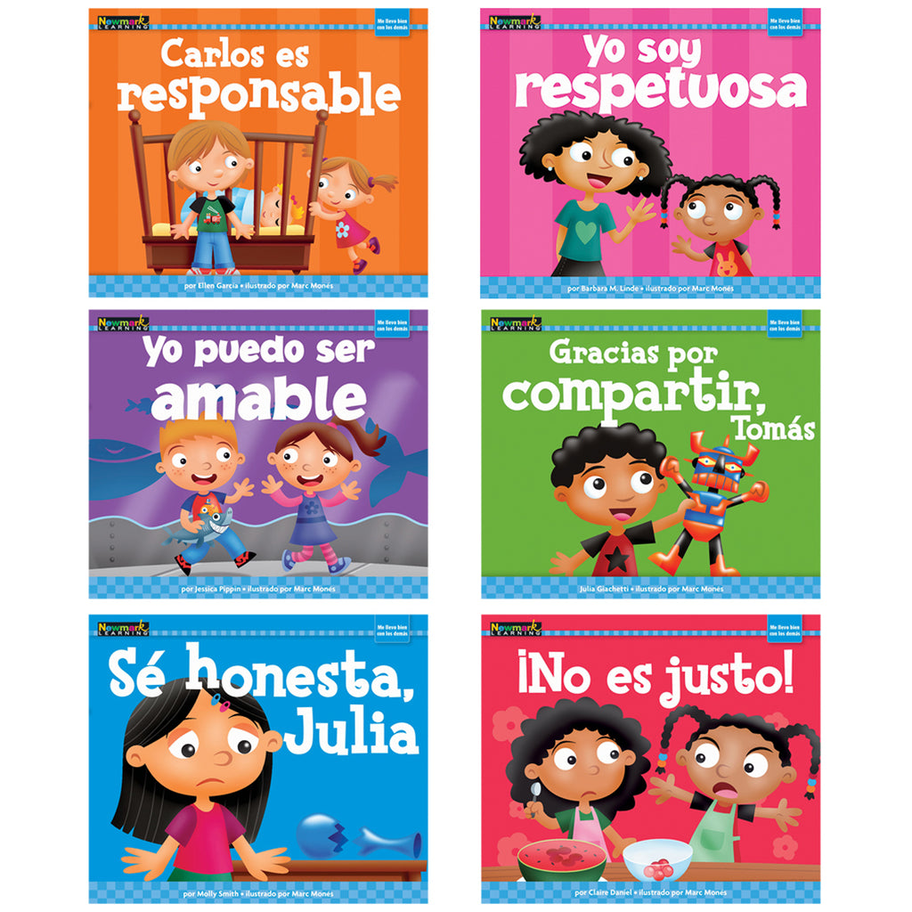 Newmark Learning "I Get Along With Others" Spanish Readers, 6 Pack