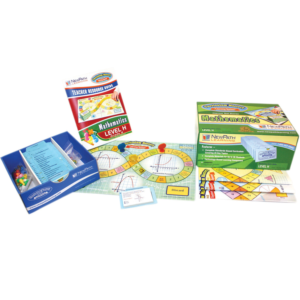 New Path Learning Math Curriculum Mastery® Game - Class-Pack Edition, Grades 8 - 10
